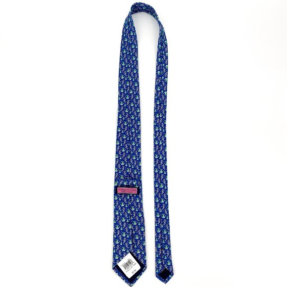 VINEYARD VINES Navy Downhill Silk Tie NWT - Picture 5 of 16